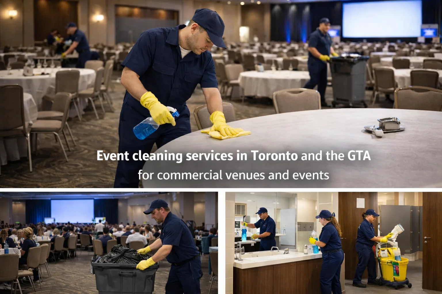 Event cleaning services in Toronto and the GTA for commercial venues and events