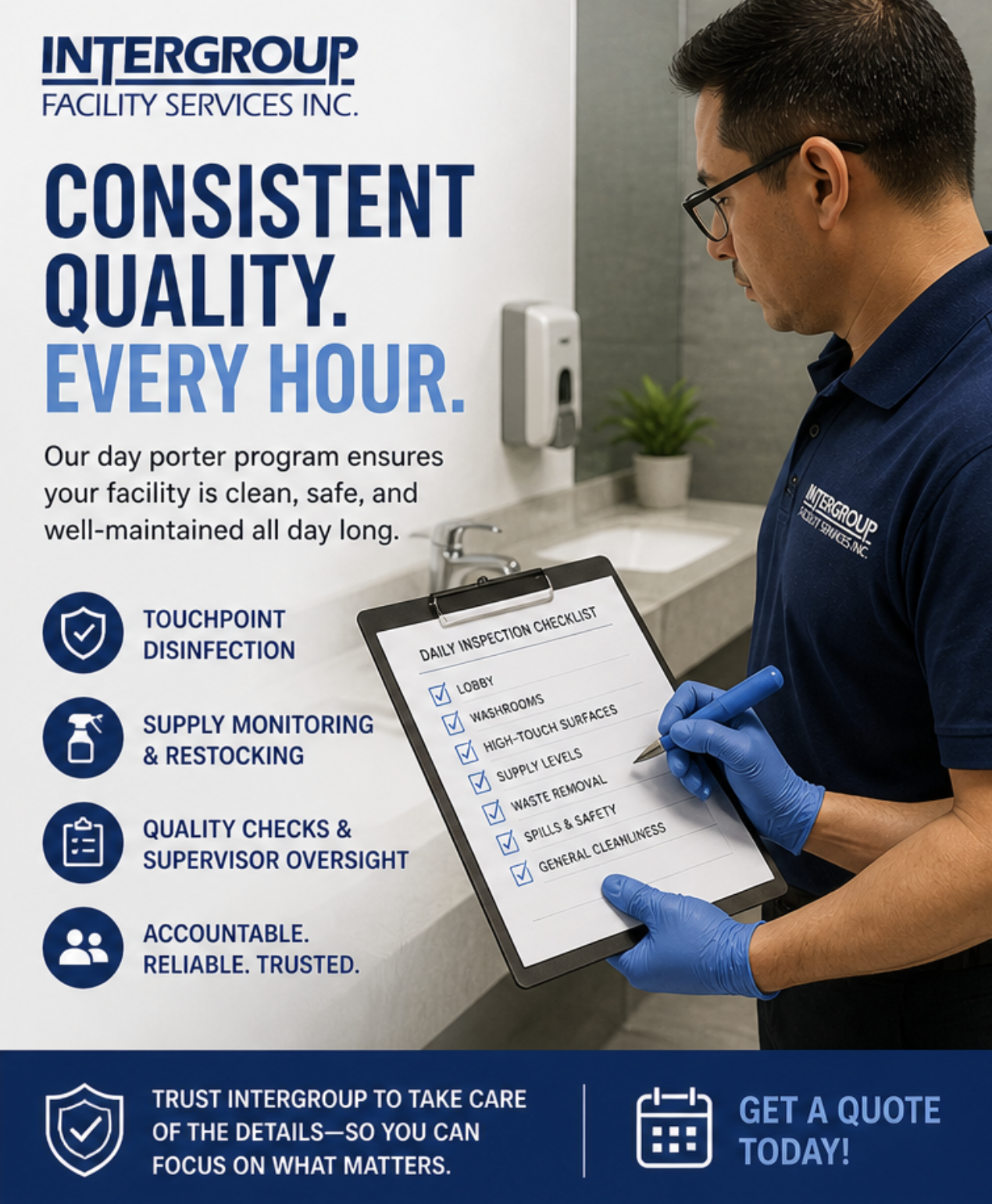 Day porter service by intergroup