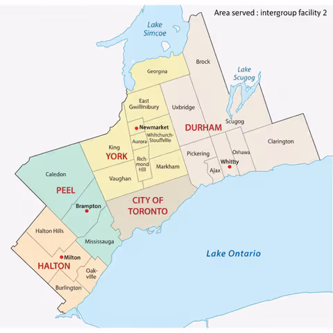Intergroup facility Service area
